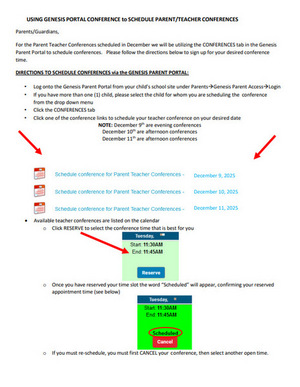 Sign up for Conferences